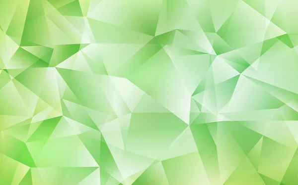 Ljusgrön vektor polygon abstrakt layout. — Stock vektor