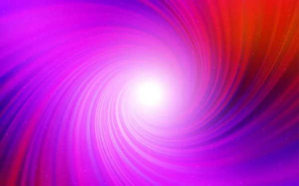 Hellrosa, roter Vektorhintergrund mit Galaxiensternen. — Stockvektor