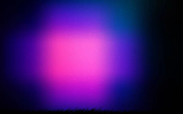 Rosa Oscuro, fondo vector azul con estrellas de galaxias . — Vector de stock