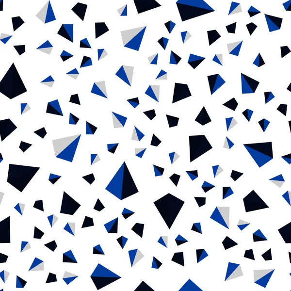 Vecteur bleu foncé sans couture, couverture isométrique avec style polygonal . — Image vectorielle