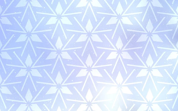 Modèle vectoriel bleu clair avec cristaux, triangles. — Image vectorielle