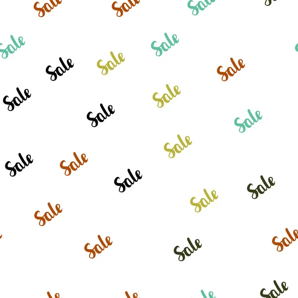 Textura sem emenda do vetor de Multicolor escuro com venda simbols . —  Vetores de Stock