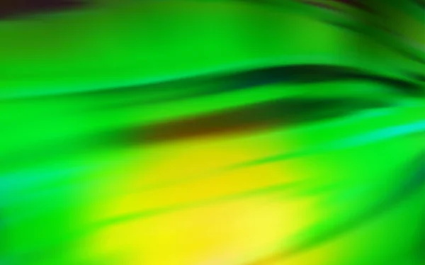 Licht groen, geel vector wazig Bright template. — Stockvector