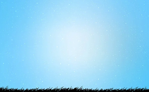 Modello vettoriale azzurro chiaro con stelle del cielo notturno . — Vettoriale Stock