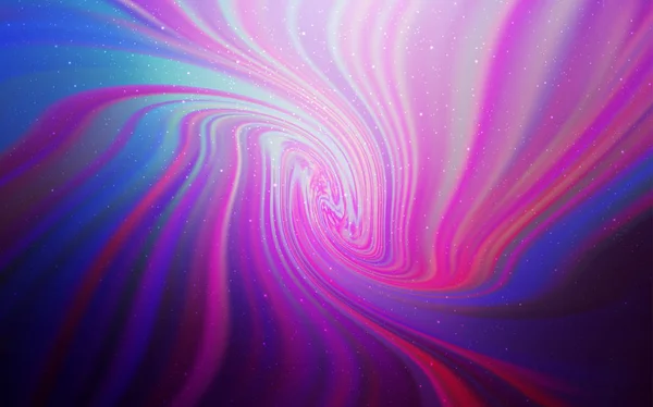 Warna ungu muda, latar belakang vektor merah muda dengan bintang galaksi . - Stok Vektor