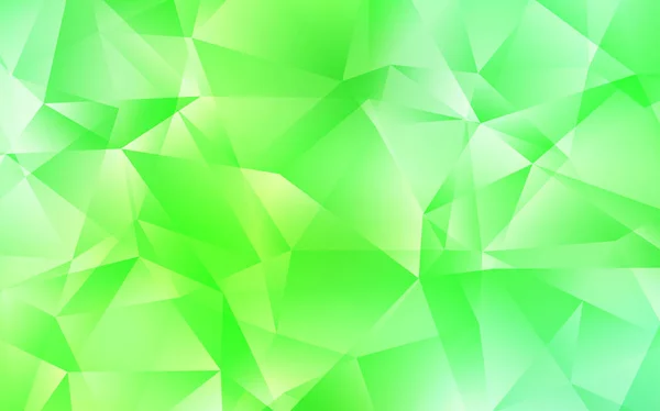 Luz verde vector polígono abstracto telón de fondo. — Archivo Imágenes Vectoriales