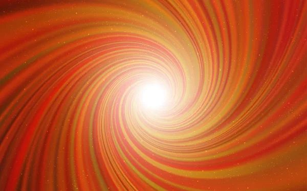 Fond vectoriel rouge clair avec étoiles de galaxie . — Image vectorielle