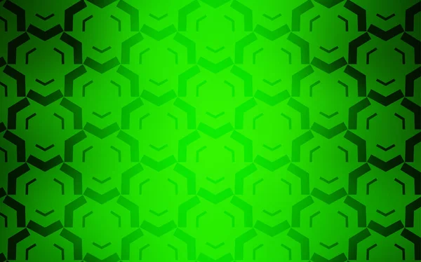 Hellgrüner Vektorhintergrund mit gebogenen Linien. — Stockvektor