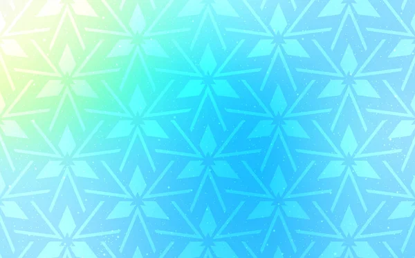 ポリゴン スタイルのライトブルー、緑のベクトル背景. — ストックベクタ