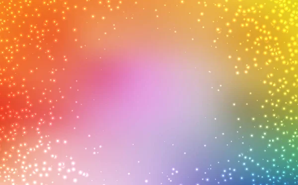 Lumière Fond vectoriel multicolore avec étoiles astronomiques . — Image vectorielle