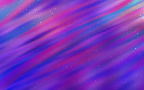 Luz púrpura, diseño vectorial rosa con estrellas cósmicas . — Vector de stock