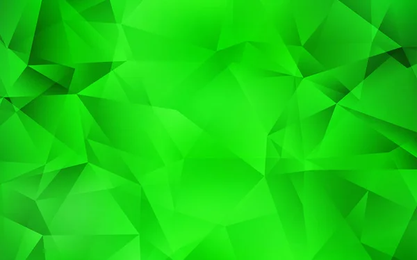 Luz verde vector abstracto mosaico fondo. — Vector de stock