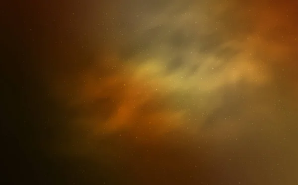 Fond vectoriel orange clair avec étoiles astronomiques . — Image vectorielle