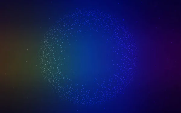 Bleu foncé, fond vectoriel vert avec étoiles astronomiques . — Image vectorielle