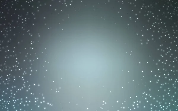 Fond vectoriel bleu foncé avec étoiles de galaxie . — Image vectorielle