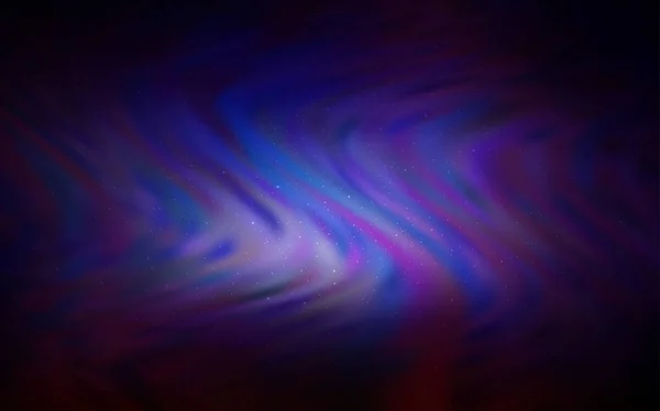 Donker roze, blauwe vector textuur met melkweg sterren. — Stockvector