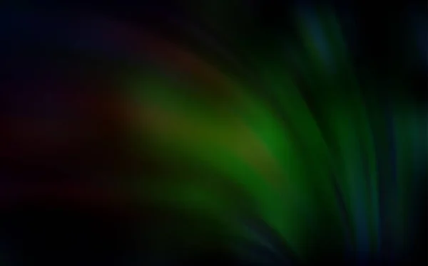 Dark Green, Red vector blurred bright texture. — Stock Vector