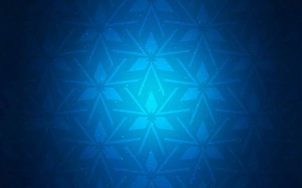 Patrón vectorial azul oscuro con estilo poligonal. — Vector de stock
