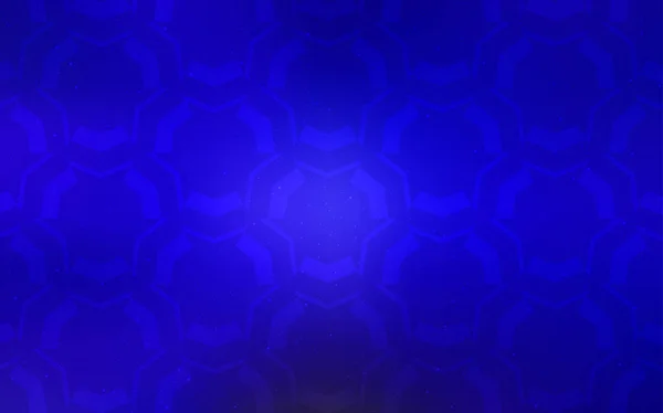Темний векторний фон BLUE з вигнутими лініями . — стоковий вектор