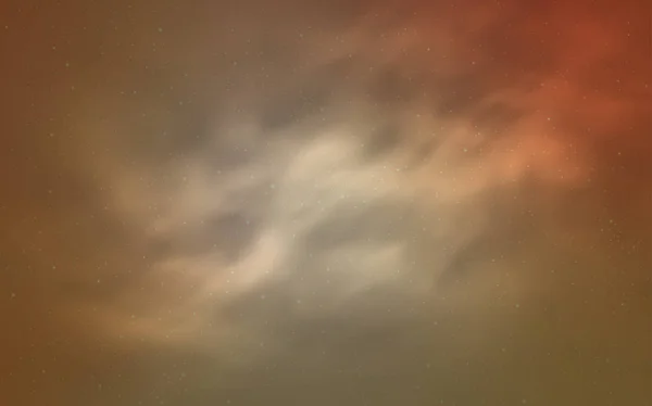 Светло-оранжевый вектор со звездами ночного неба . — стоковый вектор
