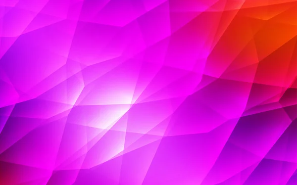 Modèle vectoriel rose clair, rouge avec cristaux, triangles . — Image vectorielle
