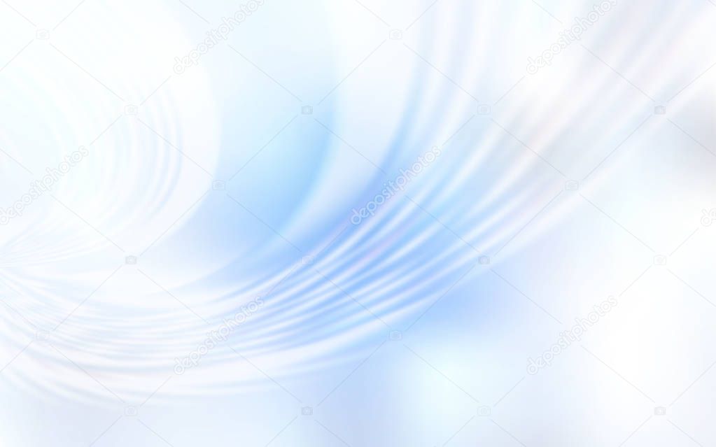 Light BLUE vector background with curved lines.