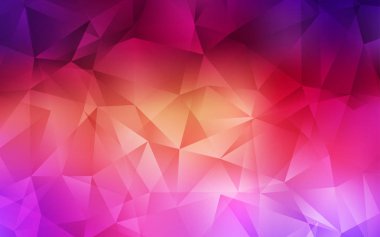 Açık Pembe, Sarı vektör gradyan üçgenler deseni.