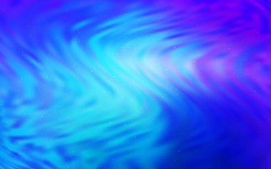 Açık Pembe, Astronomik yıldızlarla mavi vektör arka plan.