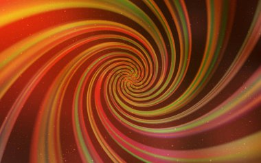 Gece gökyüzü desenle ışık turuncu vektör yıldız.