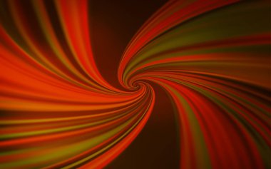 Kavisli çizgilere sahip koyu turuncu vektör dokusu.