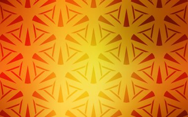 Açık Turuncu vektör arkaplanı çizgiler, üçgenler.