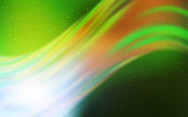 Açık yeşil, sarı vektör doku ile Samanyolu yıldız.