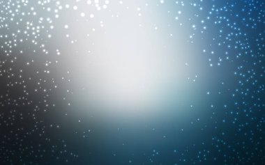 Gökada yıldız ışık mavi vektör arka plan.