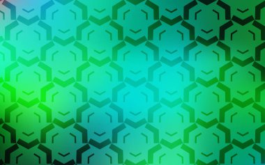 Kavisli çizgilerle Açık Yeşil vektör dokusu.