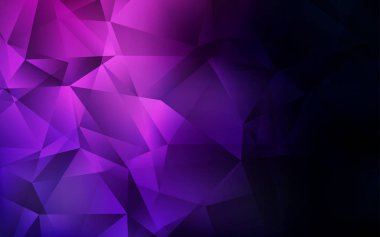 Koyu Mor vektör parlayan üçgen zemin.