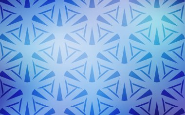  kristaller ile şablon, üçgenler.