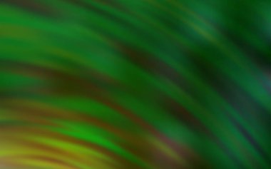 Bükülmüş çizgiler ile açık yeşil vektör deseni.