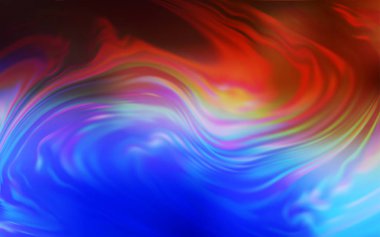 Açık mavi, kırmızı vektör parlak deseni bulanıklaştırdı.