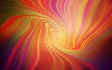 Işık kırmızı, sarı vektör düzen kozmik yıldız ile.