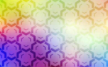 Kavisli çizgilere sahip Açık Çok Renkli vektör zemini.