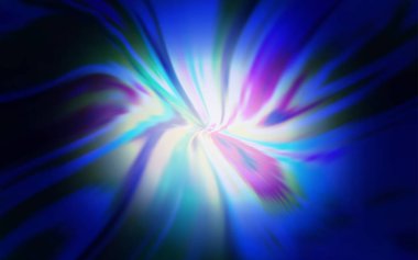 Bükülmüş çizgilerle koyu mavi vektör düzeni.