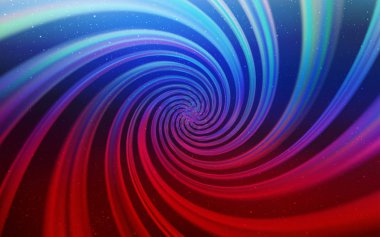 Açık mavi, kozmik yıldızlar ile kırmızı vektör düzeni.