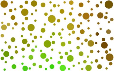 Açık Yeşil, daire şekilli sarı vektör düzeni.