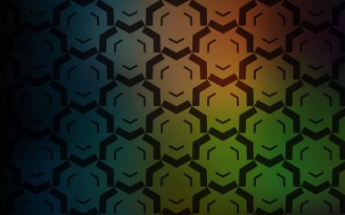 Eğri çizgileri olan koyu yeşil, kırmızı vektör arkaplan.