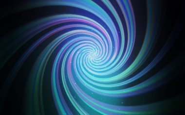 Koyu Mavi, Kozmik yıldızlarla yeşil vektör düzeni.