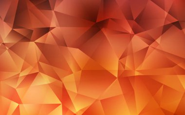 Işık Turuncu vektör parlayan üçgen fon.