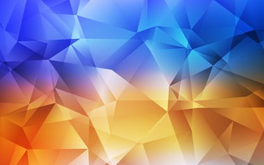 Açık Mavi, Sarı vektör gradyan üçgenler doku.