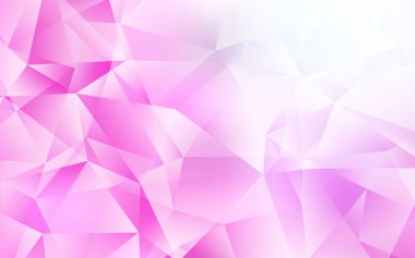 Açık Pembe vektör çokgen arkaplan.