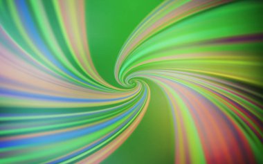 Eğri çizgileri olan açık yeşil vektör arkaplanı.