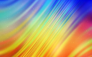 Açık Mavi, Kozmik yıldızlarla sarı vektör düzeni.